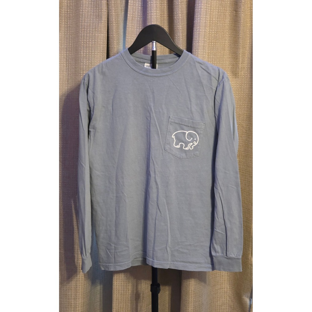 Comfort Colors Ivory Ella Lace Elephant‎ Long Sleeve T-Shirt Women's Size Small